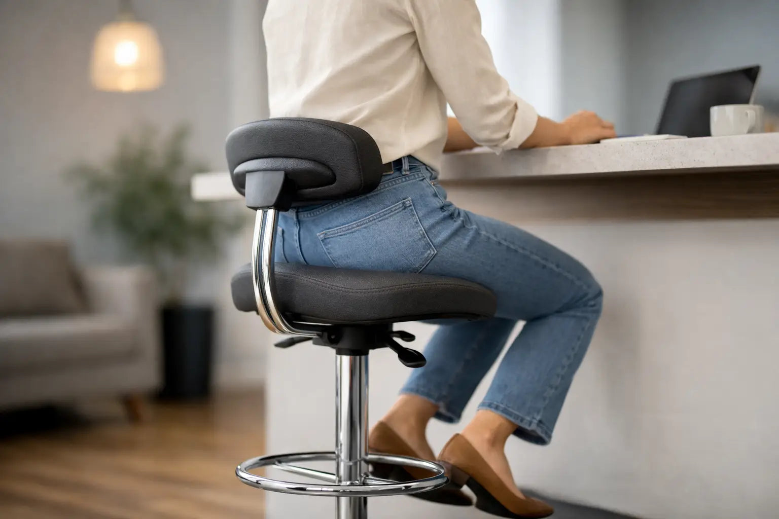 Ergonomic Bar Stool Support That Feels Better – Melagio Furniture Store