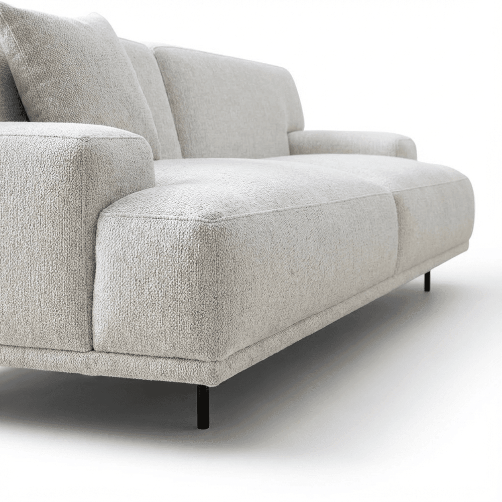 NUVE Modular Cotton-Rich Performance Fabric Sectional Sofa with Plush Down Cushions main image