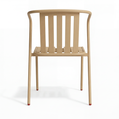 ALTO PARI Premium All-Weather Outdoor Stacking Dining chair (Set of 2) (Ivory)