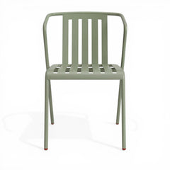 ALTO PARI Premium All-Weather Outdoor Stacking Dining chair (Set of 2) (Pale Green)