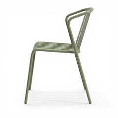 ALTO PARI Premium All-Weather Outdoor Stacking Dining chair (Set of 2) (Pale Green)