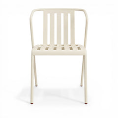 ALTO PARI Premium All-Weather Outdoor Stacking Dining chair (Set of 2) (Traffic White)