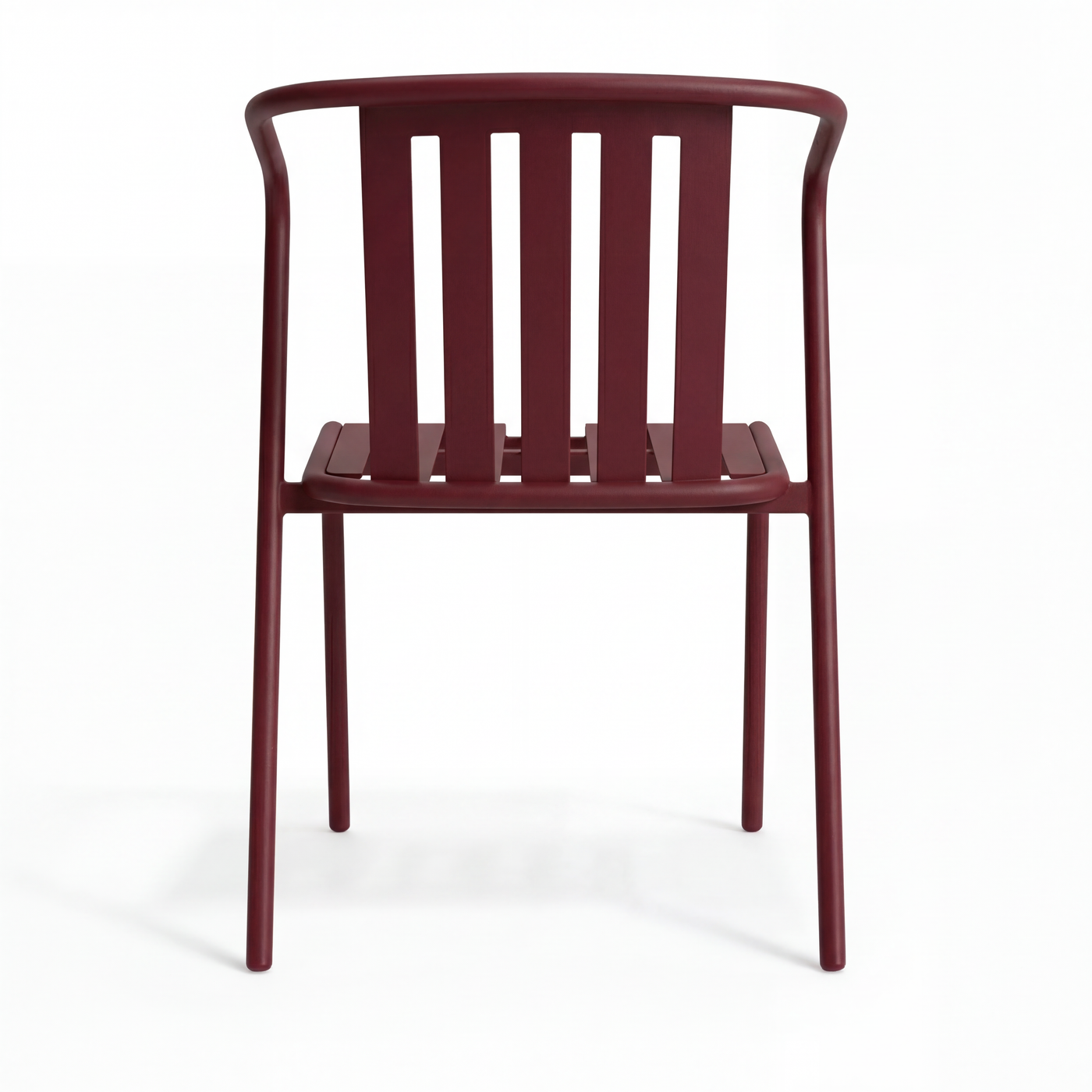 ALTO PARI Premium All-Weather Outdoor Stacking Dining chair (Set of 2) (Wine Red)