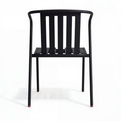 ALTO PARI Premium All-Weather Outdoor Stacking Dining chair (Set of 2) (Jet Black)