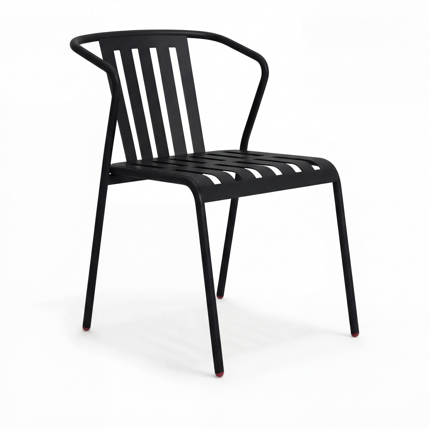 ALTO PARI Premium All-Weather Outdoor Stacking Dining chair (Set of 2) (Jet Black)