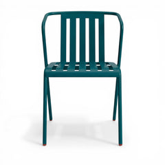 ALTO PARI Premium All-Weather Outdoor Stacking Dining chair (Set of 2) (Ocean Blue)
