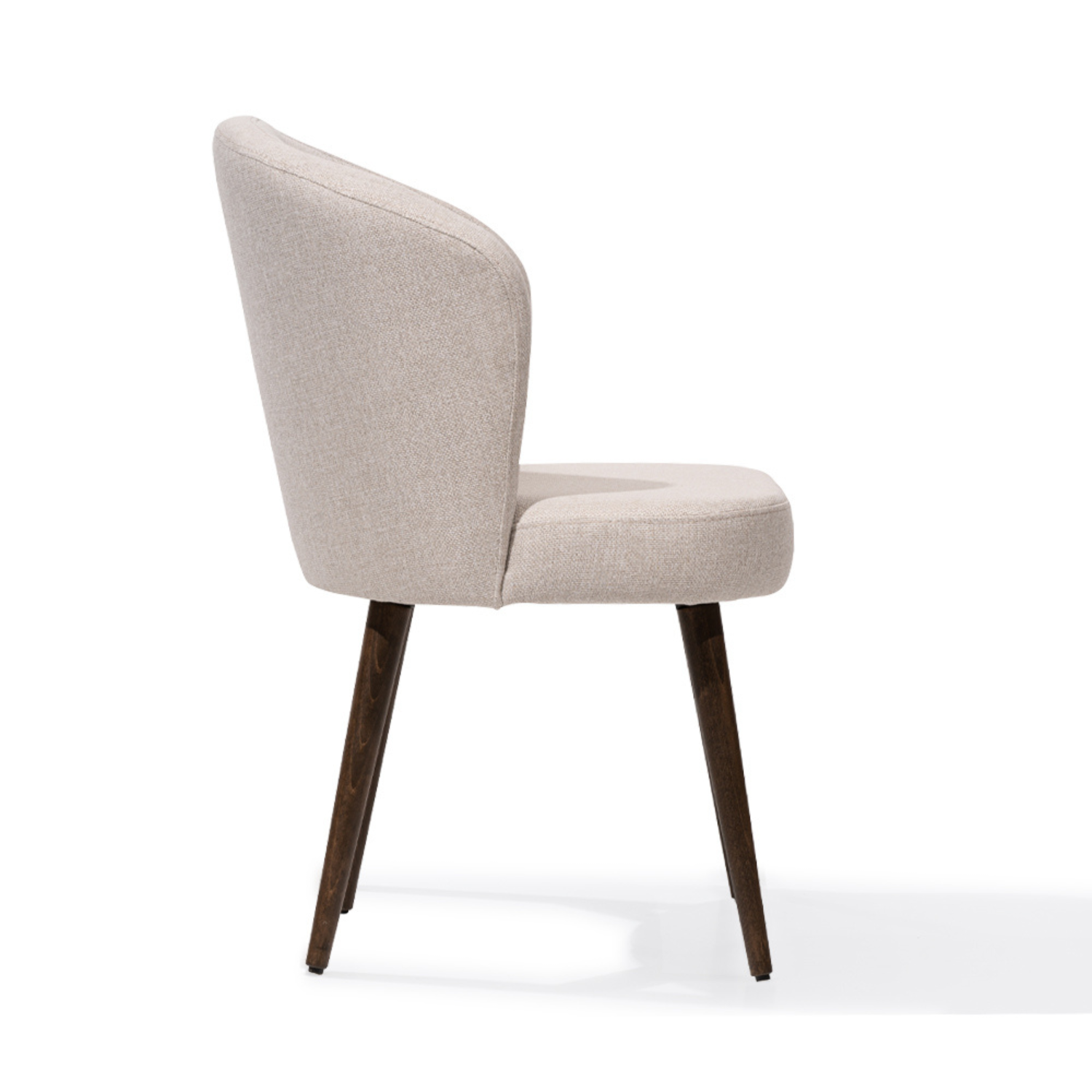 LYDIA Dining Chair (Set of 2) Modern Upholstered Barrel Back Chair with Performance Fabric