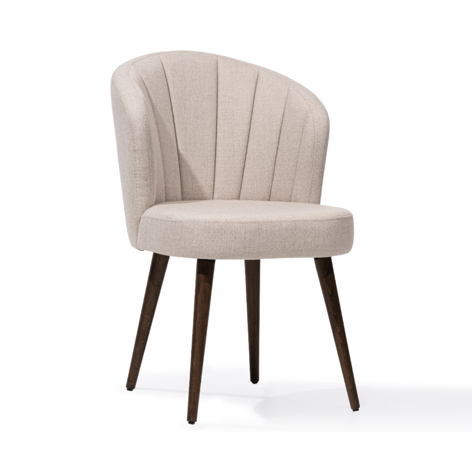 LYDIA Dining Chair (Set of 2) Modern Upholstered Barrel Back Chair with Performance Fabric