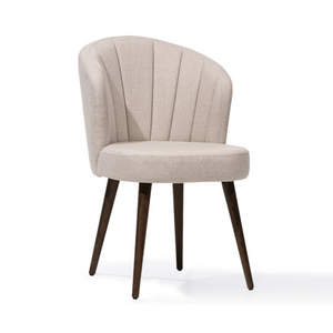 LYDIA Dining Chair (Set of 2) Modern Upholstered Barrel Back Chair with Performance Fabric