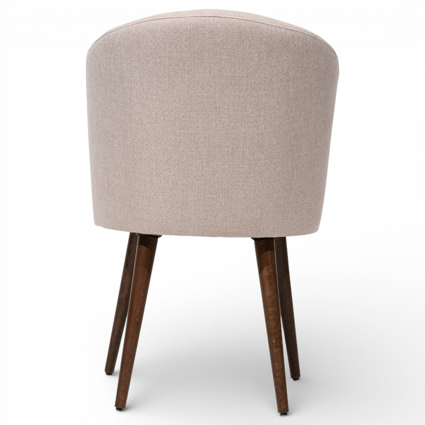 LYDIA Set of 2 Modern Upholstered Dining Chairs Barrel Back Design Performance Fabric