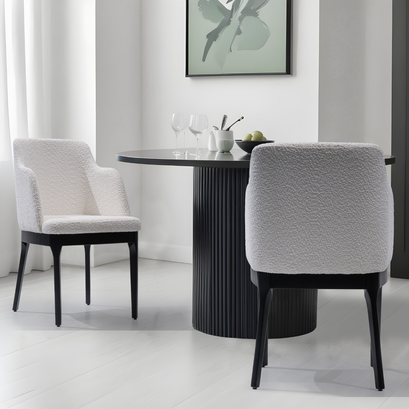 ナナオ BOSCO Dining chair Bosco Dining Chair (Cream Fabric) | ercol