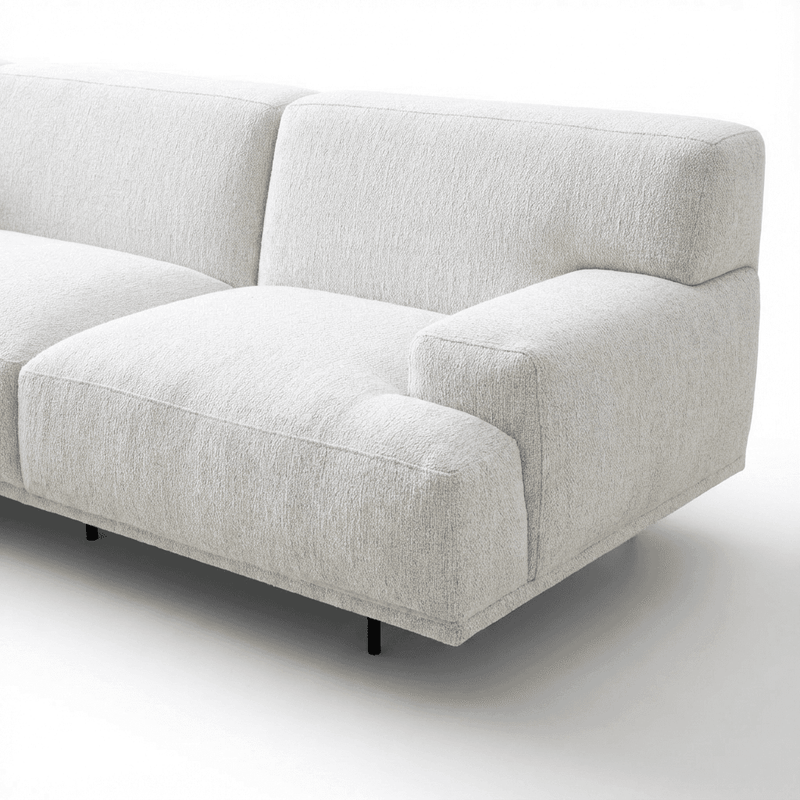 Sculptural Modern Sofa with Deep Comfortable Seating!