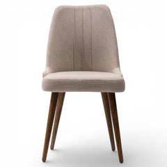 STILL Set of 2 Mid-Century Modern Dining Chairs Performance Fabric with Tapered Wood Legs