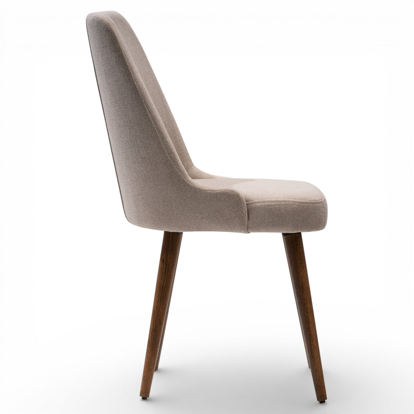 STILL Set of 2 Mid-Century Modern Dining Chairs Performance Fabric with Tapered Wood Legs