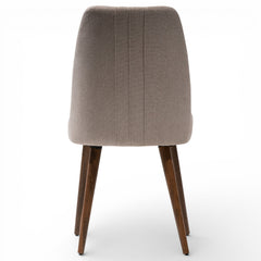STILL Set of 2 Mid-Century Modern Dining Chairs Performance Fabric with Tapered Wood Legs