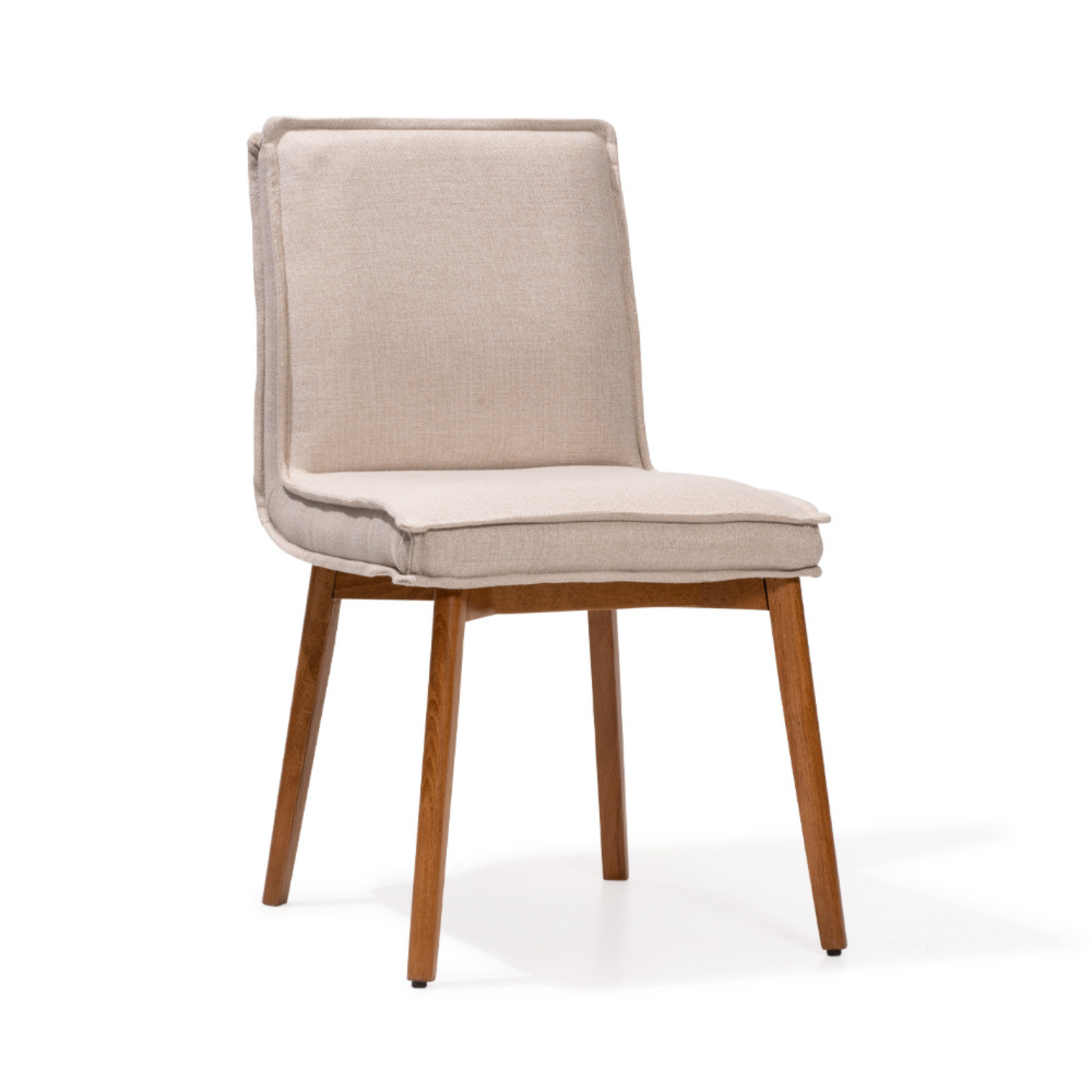 TURA Dining Chair (Set of 2) Minimalist Modern Linen-Blend Upholstered Chair with French Seam