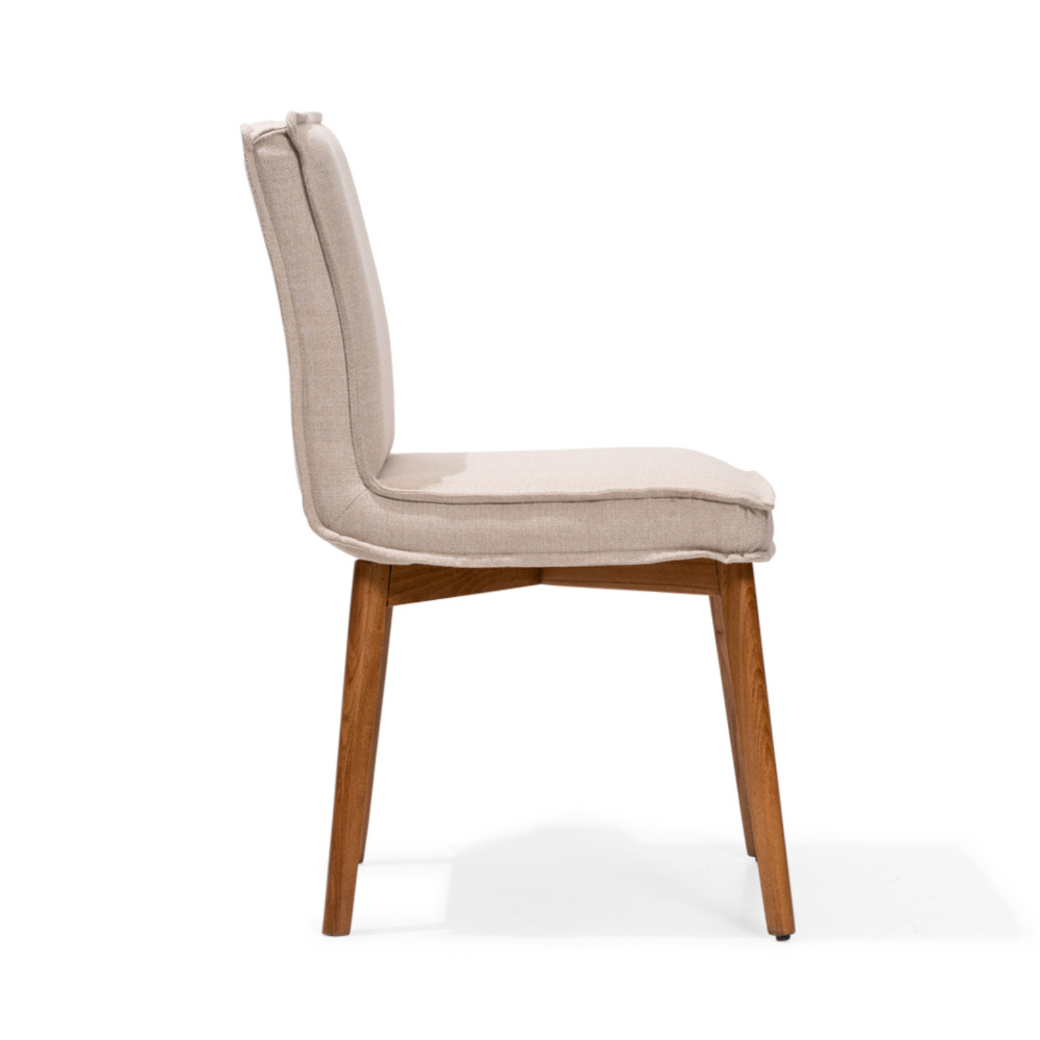 TURA Dining Chair (Set of 2) Minimalist Modern Linen-Blend Upholstered Chair with French Seam