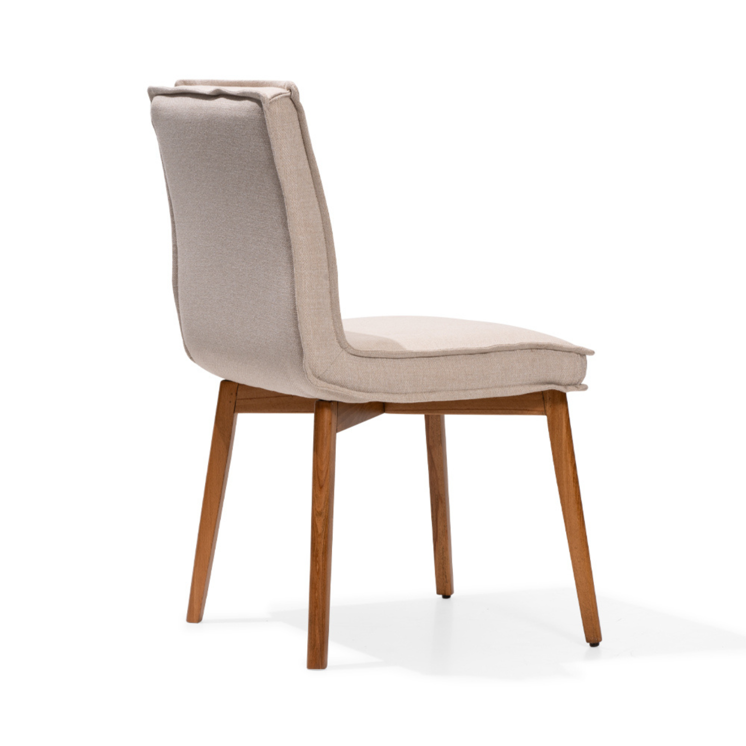 TURA Dining Chair (Set of 2) Minimalist Modern Linen-Blend Upholstered Chair with French Seam
