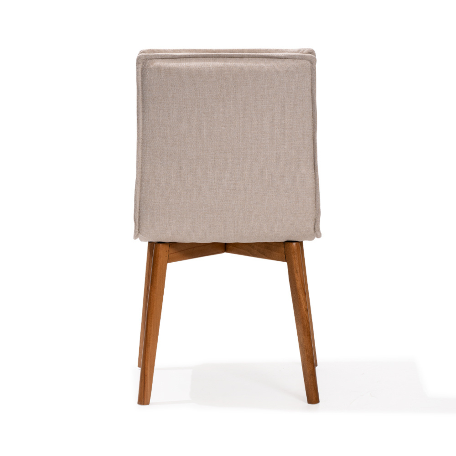 TURA Dining Chair (Set of 2) Minimalist Modern Linen-Blend Upholstered Chair with French Seam
