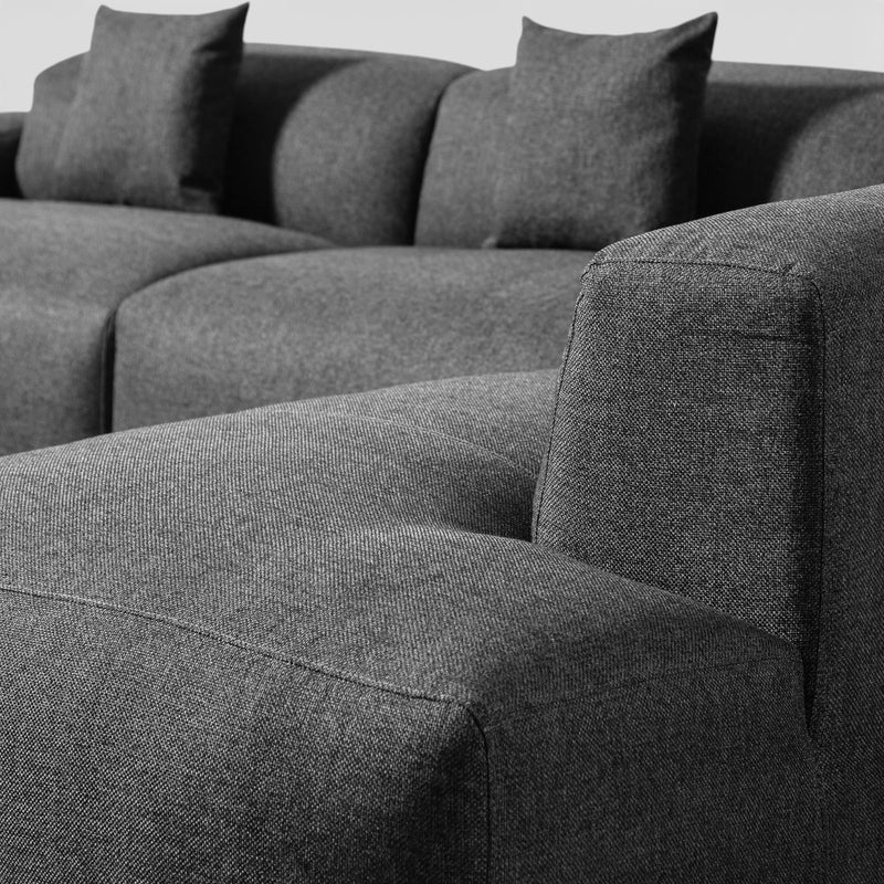Sculptural Modern Minimalist Sofa with Deep Seating!