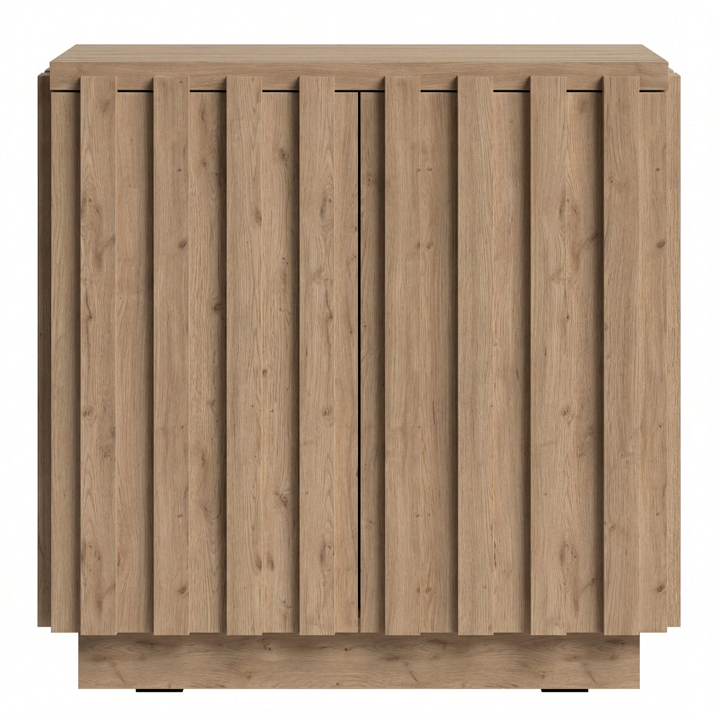 PIETRA Modern Wood Slatted Sideboard Cabinet – Contemporary Storage Console for Living Room & Dining Room