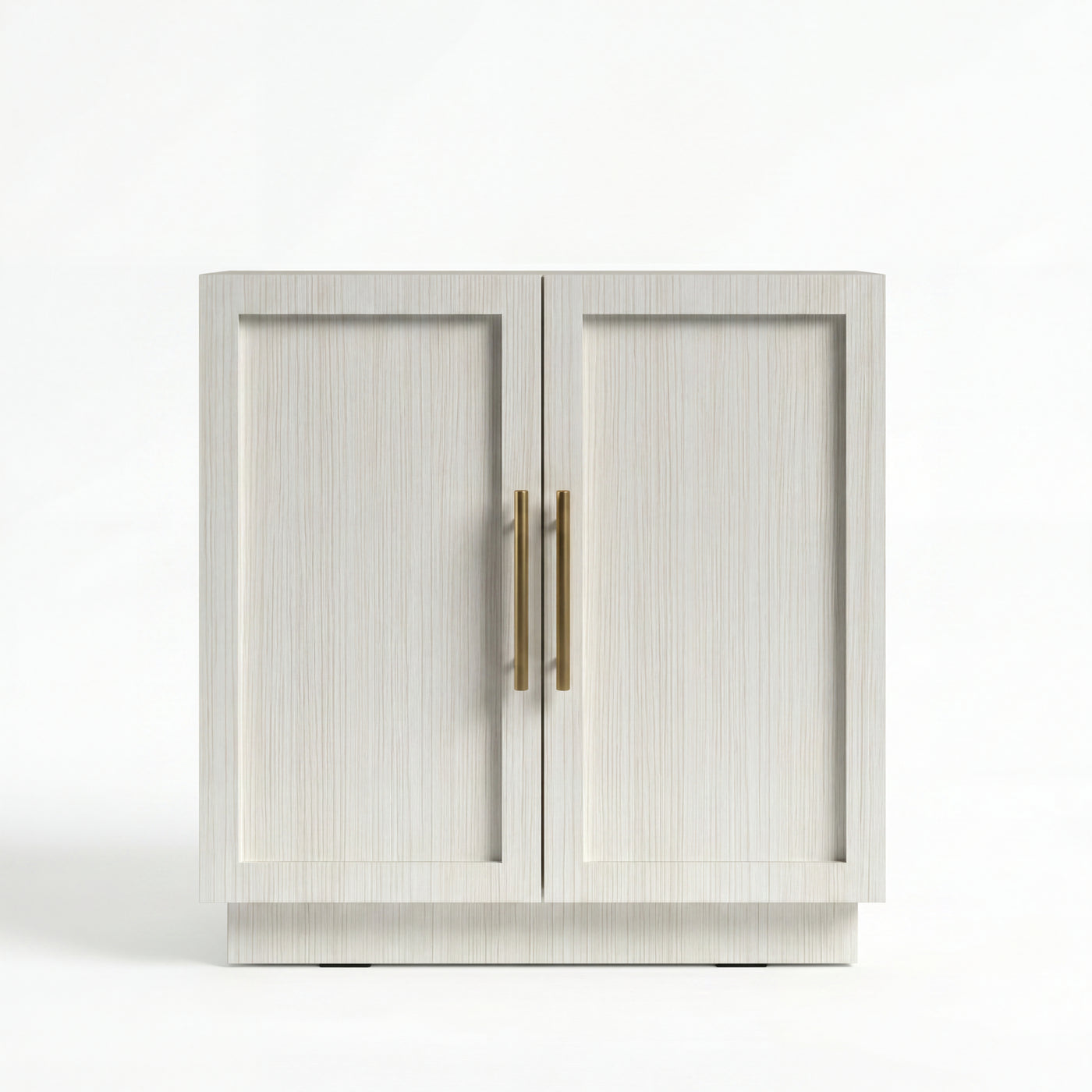 BIANCO Modern Wood Storage Cabinet with Panel Doors – Contemporary Sideboard for Living Room & Dining Room