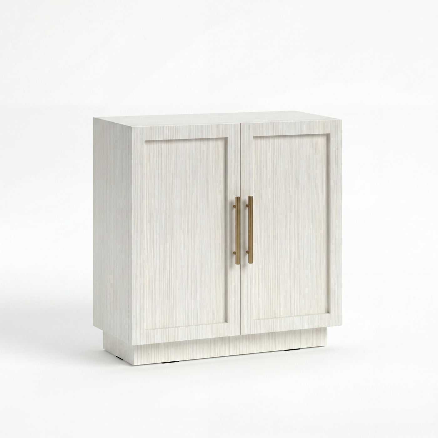 BIANCO Modern Wood Storage Cabinet with Panel Doors – Contemporary Sideboard for Living Room & Dining Room
