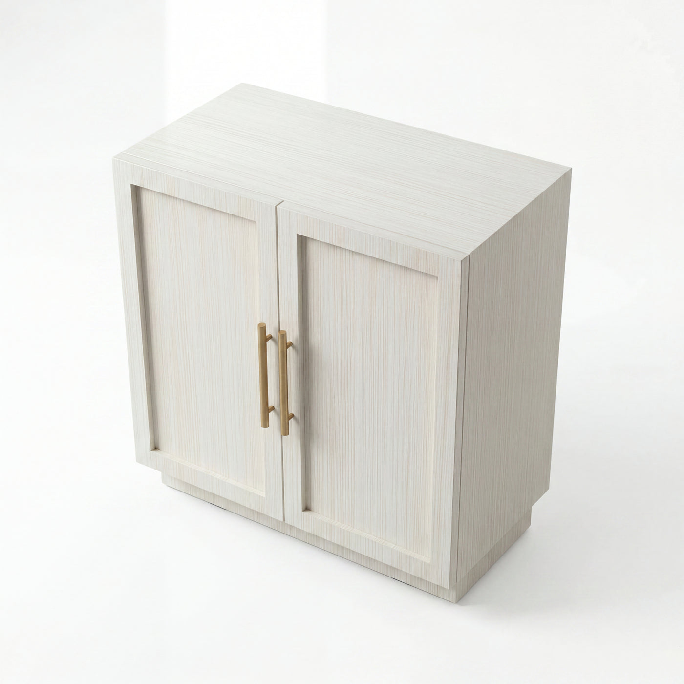 BIANCO Modern Wood Storage Cabinet with Panel Doors – Contemporary Sideboard for Living Room & Dining Room