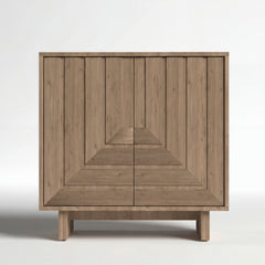 MURATTA Modern Geometric Wood Sideboard Cabinet – Contemporary Storage Console for Living Room & Dining Room