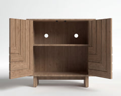 MURATTA Modern Geometric Wood Sideboard Cabinet – Contemporary Storage Console for Living Room & Dining Room