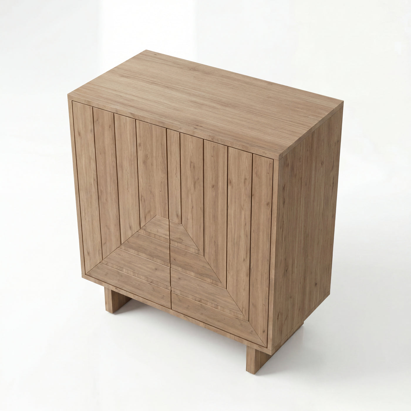MURATTA Modern Geometric Wood Sideboard Cabinet – Contemporary Storage Console for Living Room & Dining Room